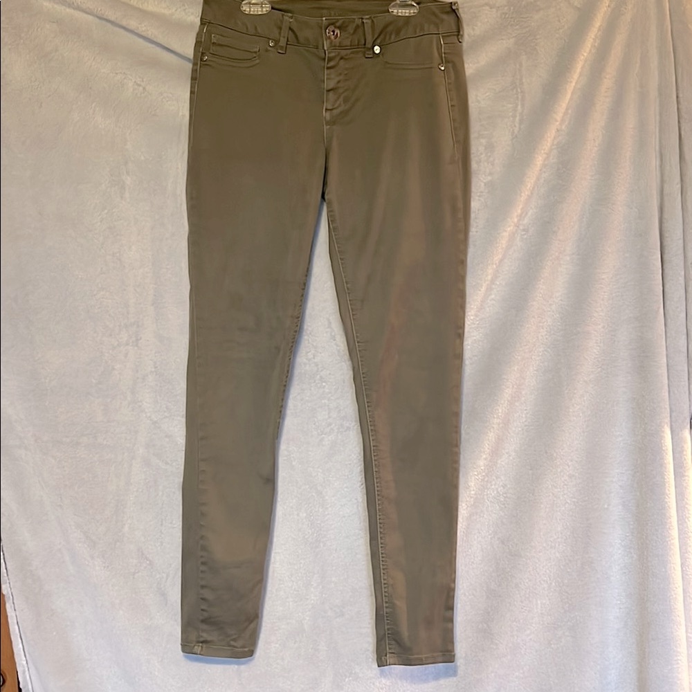 Olive Green Slim Fit Pants